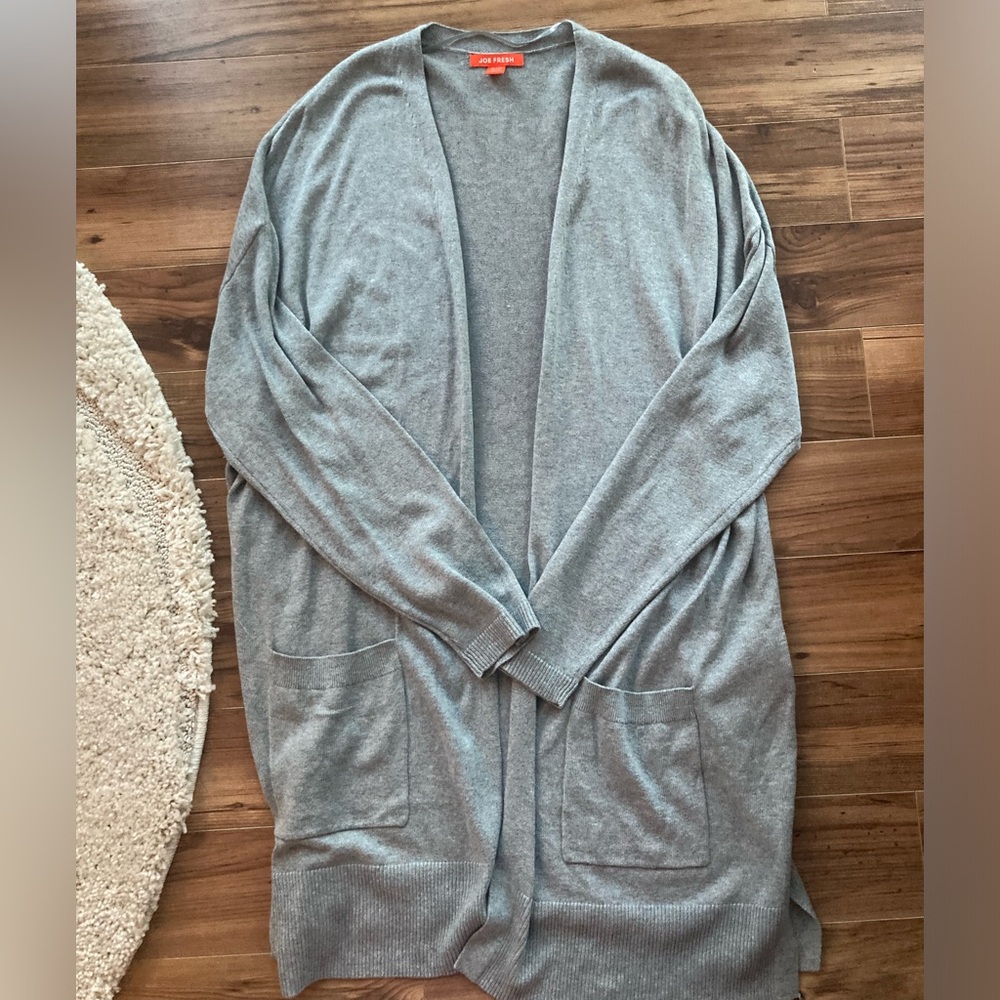 Joe Fresh Gray Cashmere Cardigan